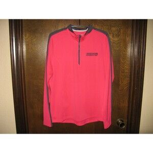 Womens Kicker Speakers Performance Audio Hot Pink 1/4 Zip Pullover Jacket Sz XL